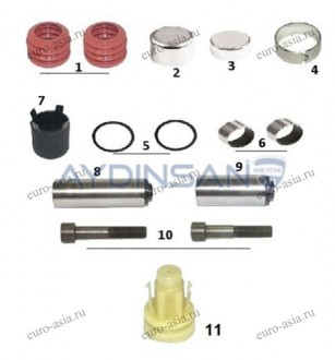 Ремкомплект тормозного механизма (суппорта) 4S001-12 Aydinsan (18020)